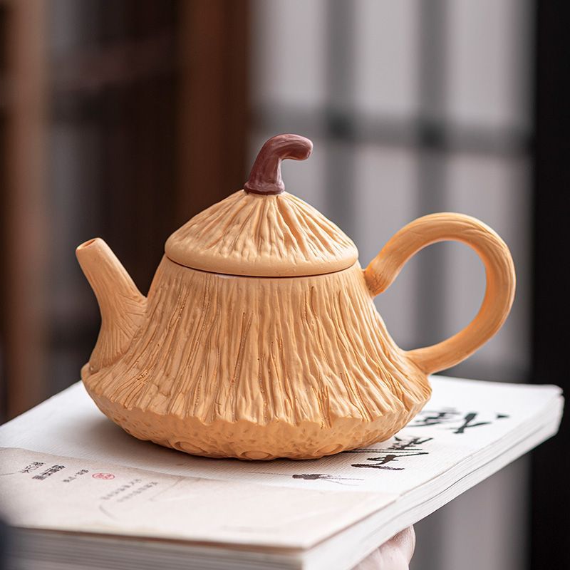 原礦陳腐老料|紫砂黃金段泥蓮蓬壺 • 珍貴窖藏本山綠,大師全手工匠心而製▸禪意復古,泡茶更香醇 原礦陳腐老料|紫砂黃金段泥蓮蓬壺 • 珍貴窖藏本山綠,大師全手工匠心而製▸禪意復古,泡茶更香醇